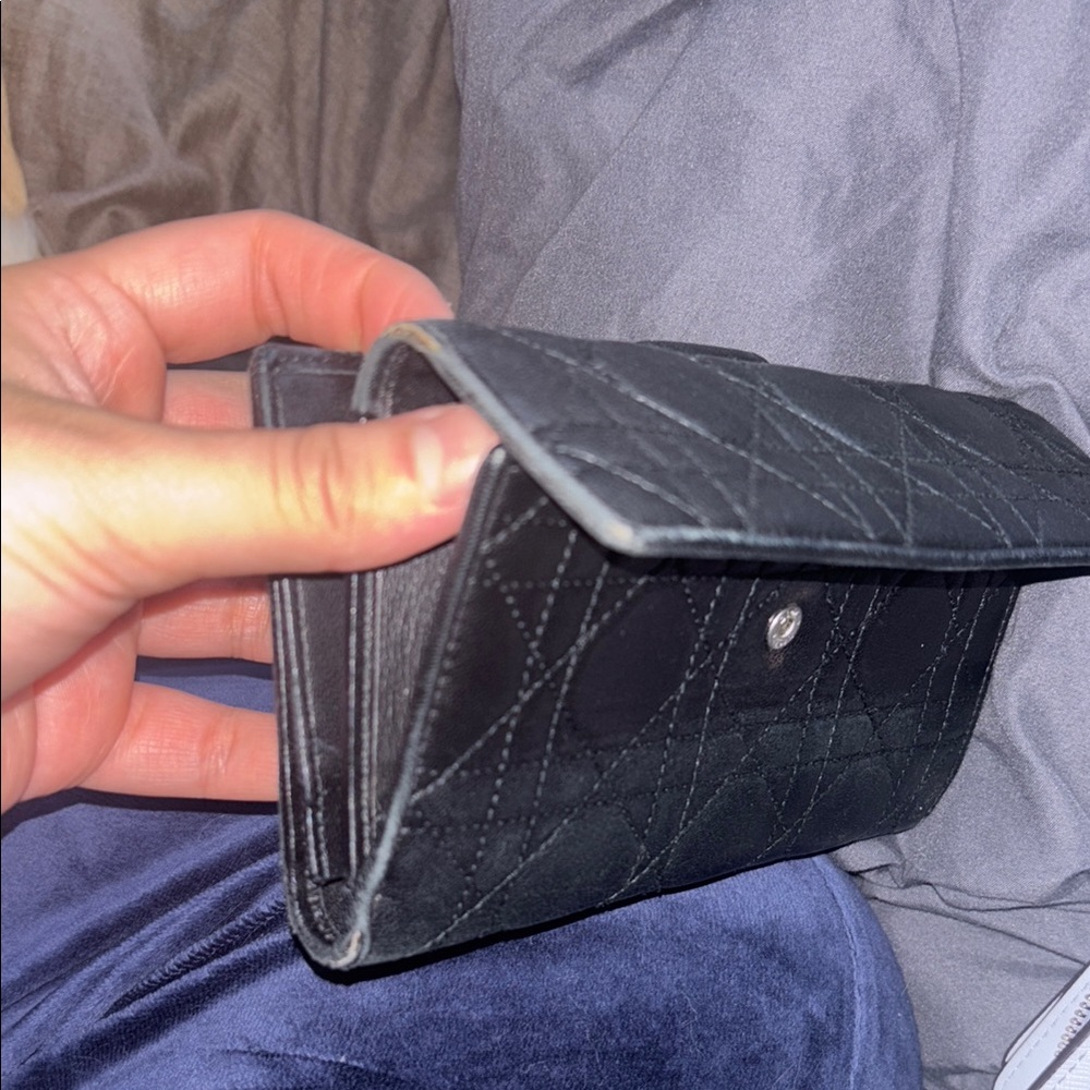 Christian Dior Black Leather Wallet - Picture 3 of 5
